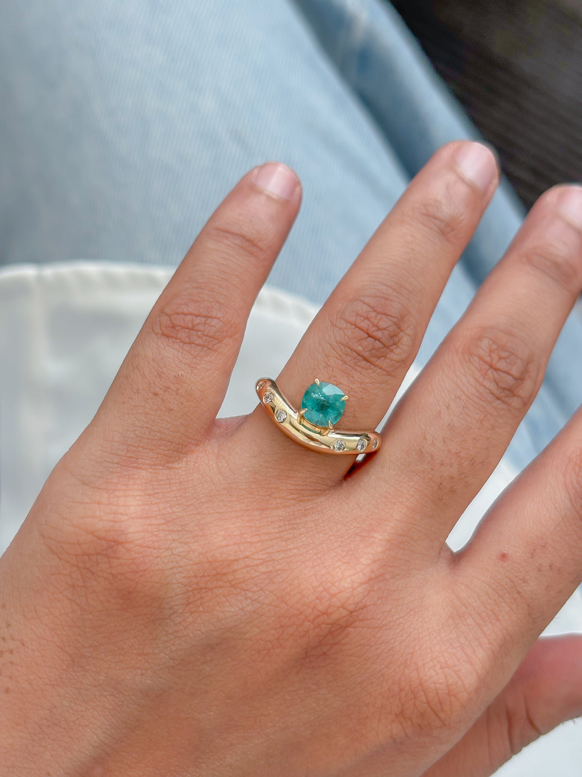 Emerald Diamond Ring