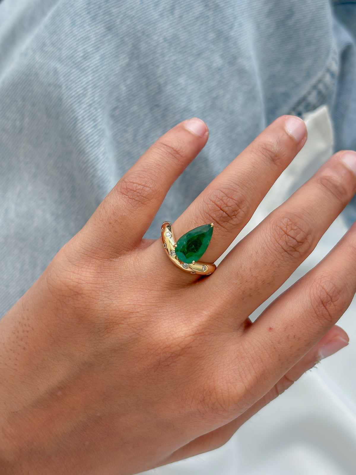 Emerald Diamond Ring