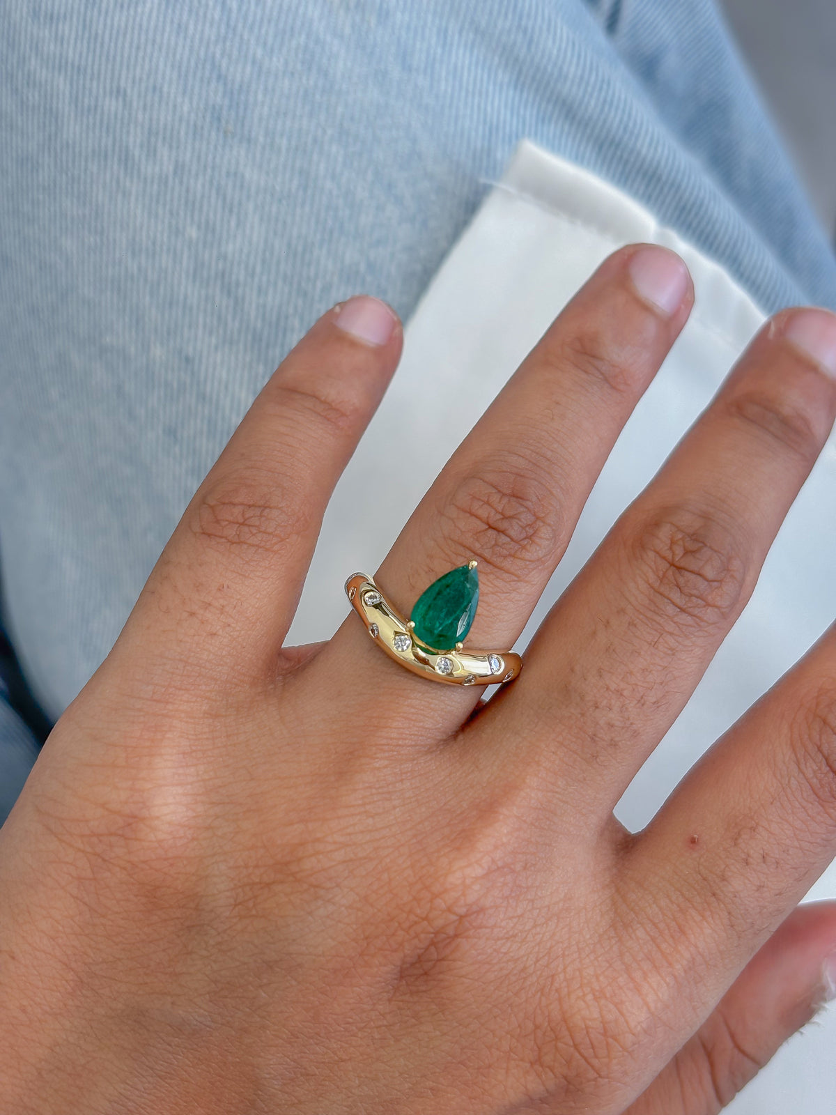 Emerald Diamond Ring