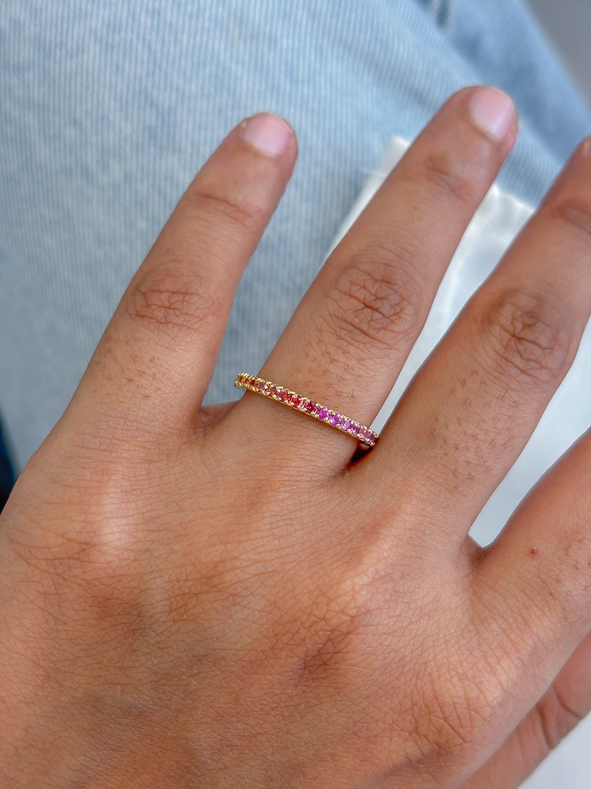 Rainbow Sapphire Ring