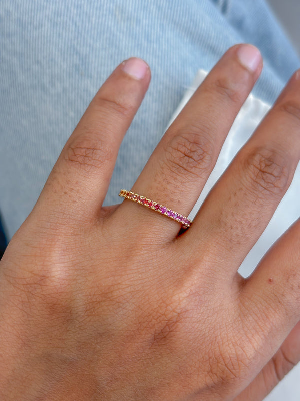 Rainbow Sapphire Ring