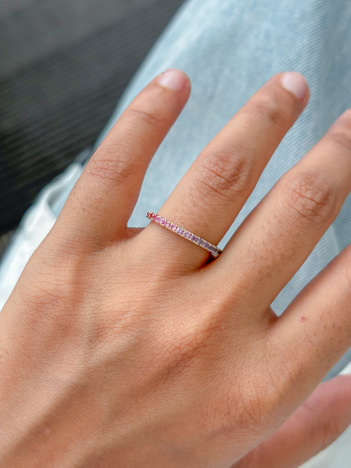 Rainbow Sapphire Ring