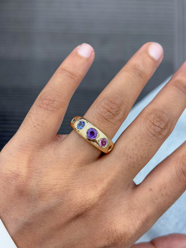 Rainbow Sapphire Ring