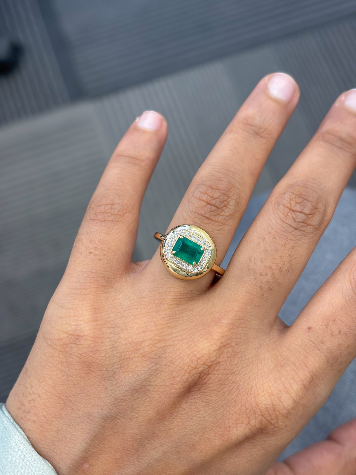 Emerald Diamond Ring