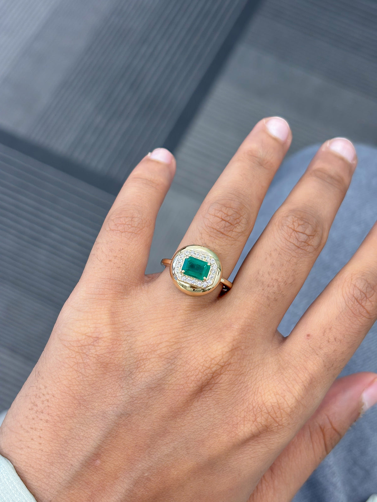 Emerald Diamond Ring