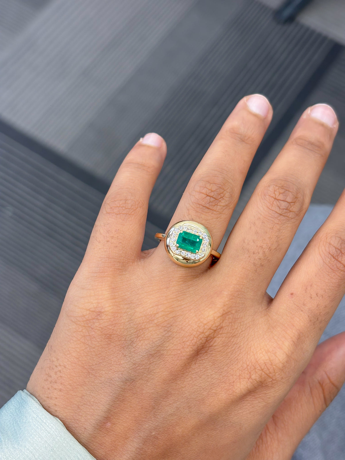 Emerald Diamond Ring