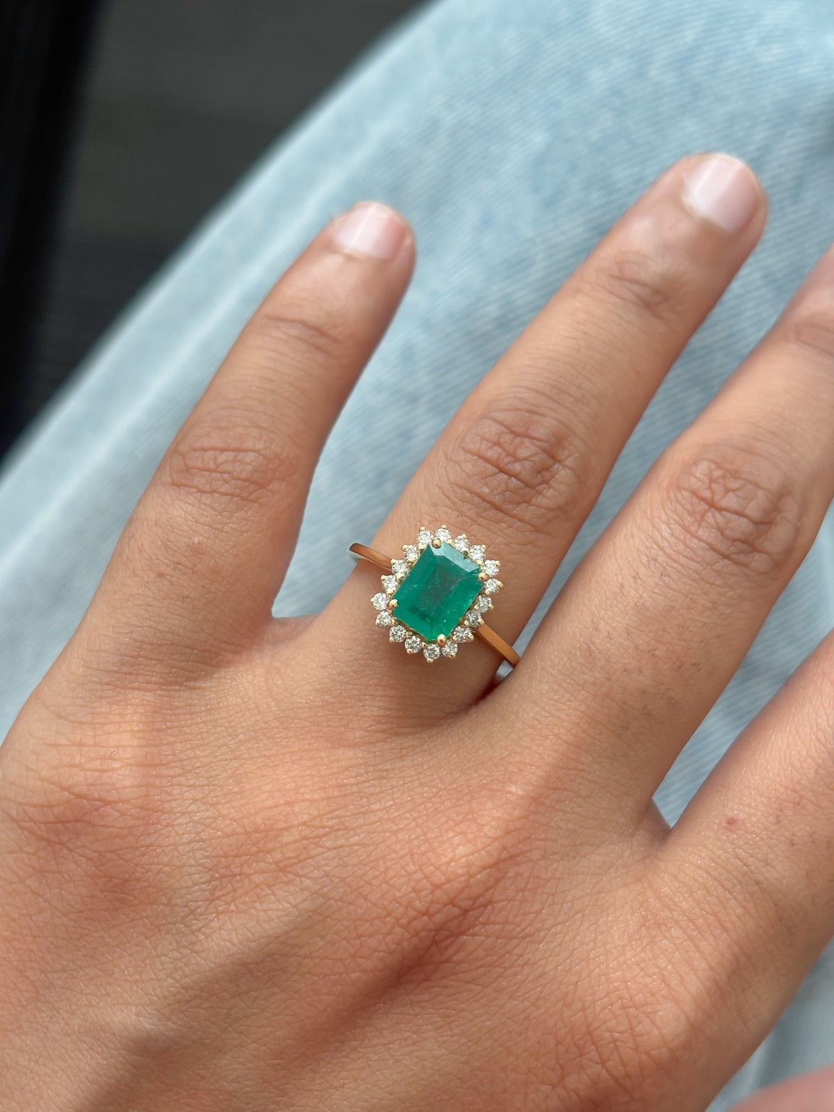 Emerald Diamond Ring
