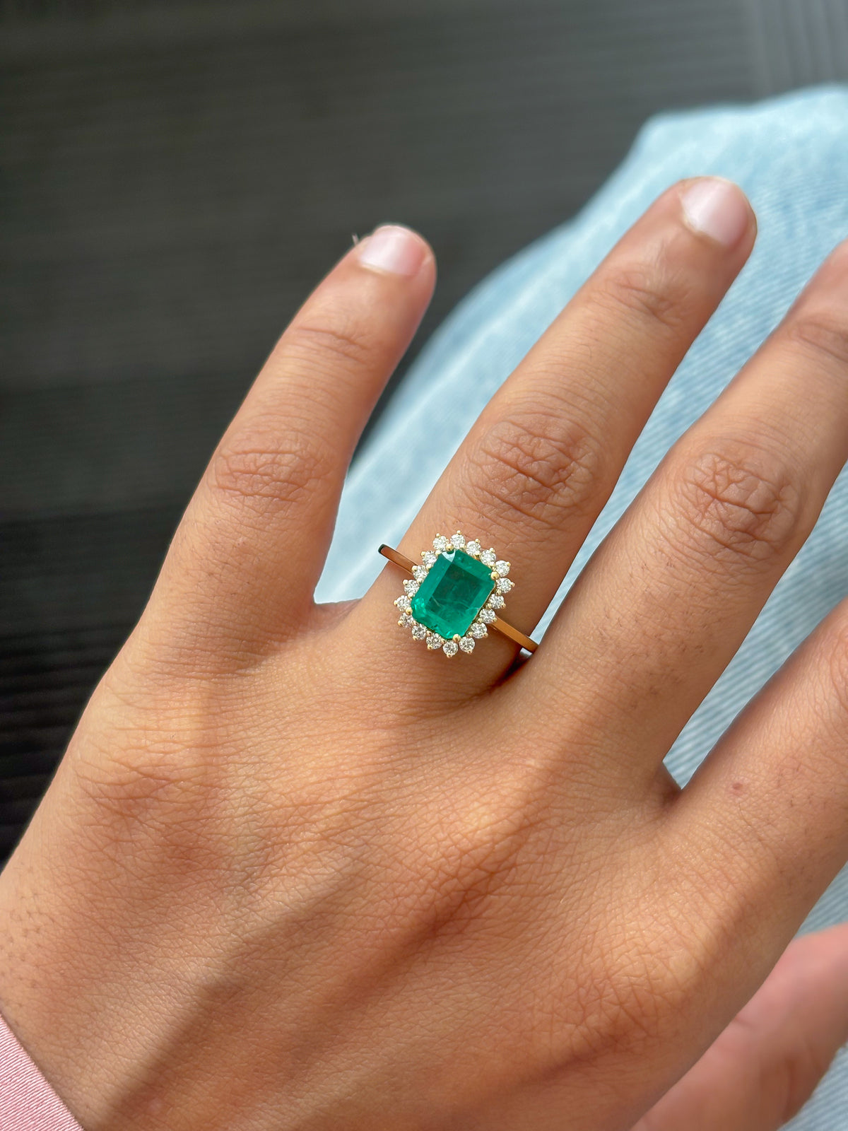 Emerald Diamond Ring
