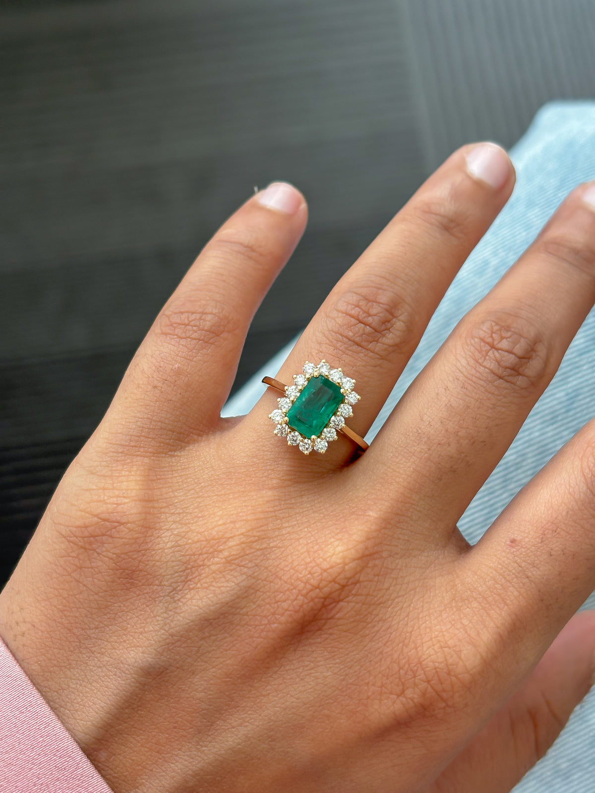 Emerald Diamond Ring