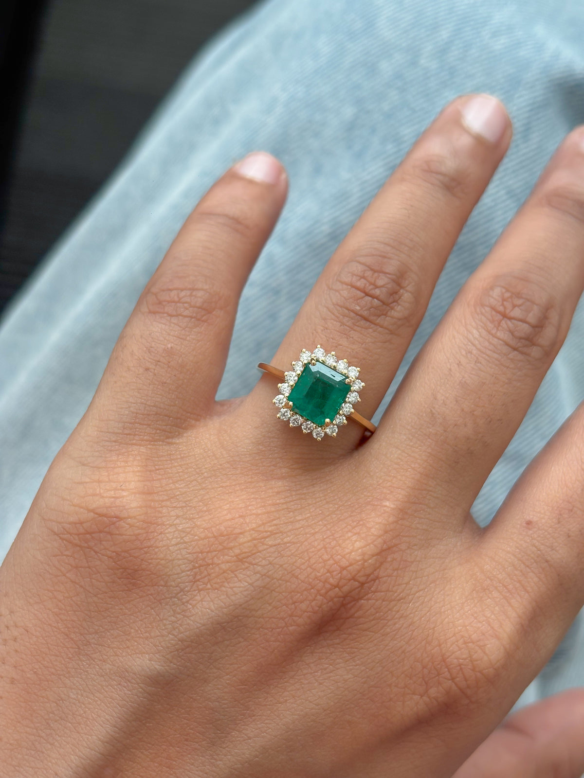 Emerald Diamond Ring