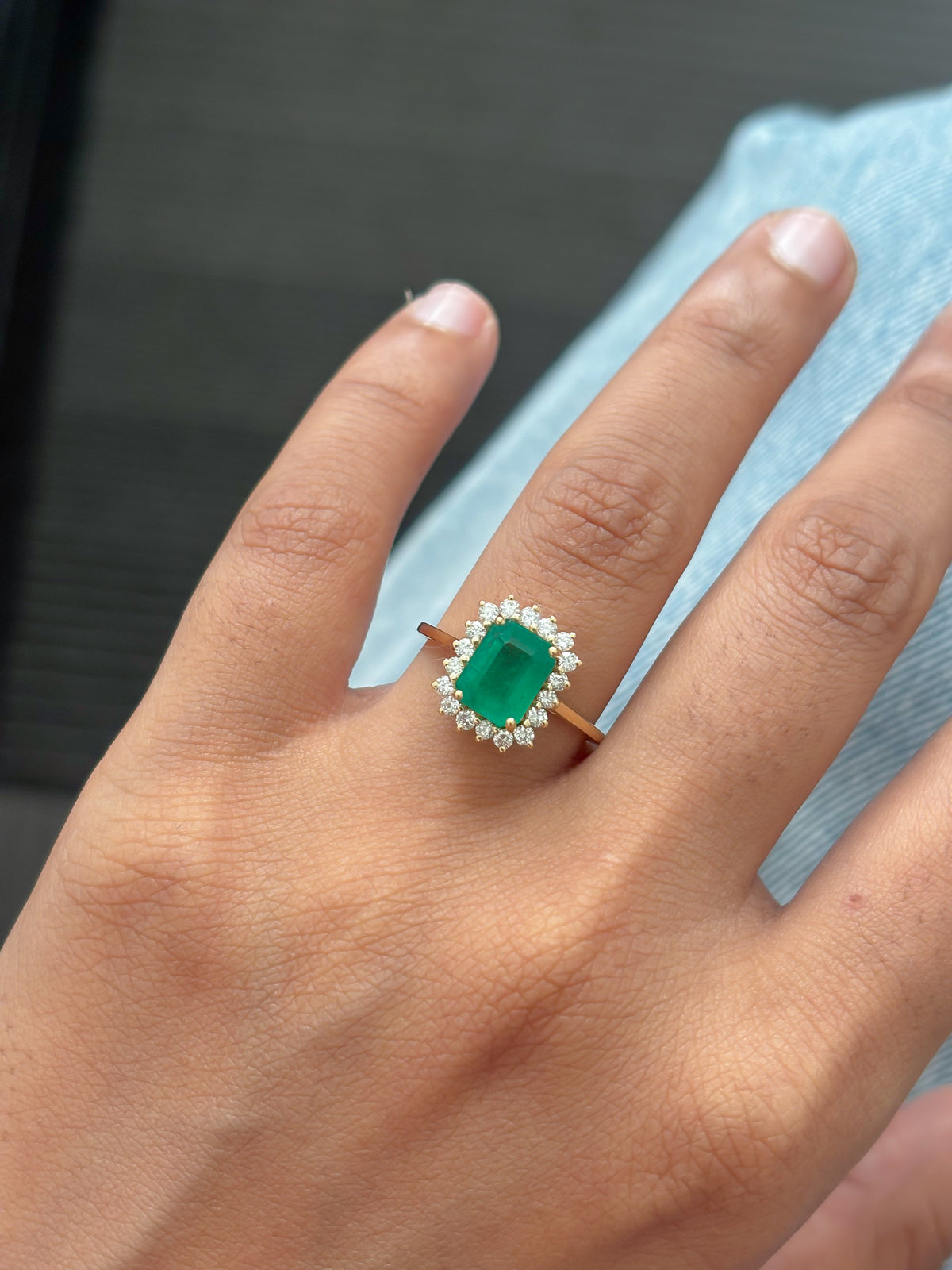 Emerald Diamond Ring
