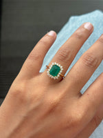 Emerald Diamond Ring