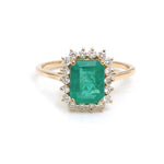 Emerald Diamond Ring