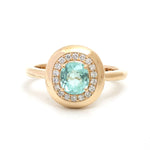 Paraiba Tourmaline Diamond Ring
