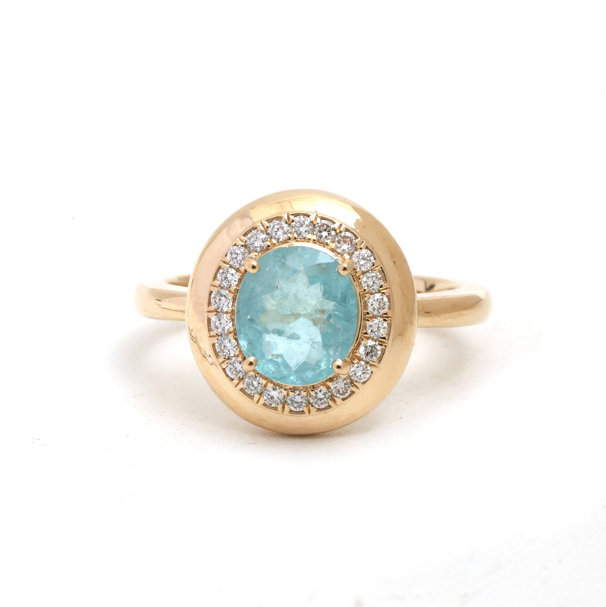 Paraiba Tourmaline Diamond Ring