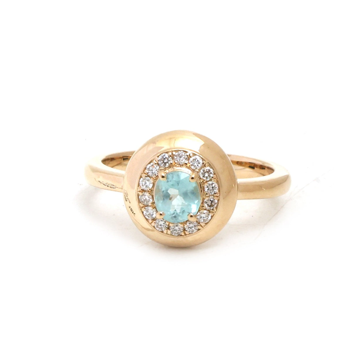 Paraiba Tourmaline Diamond Pinky Ring