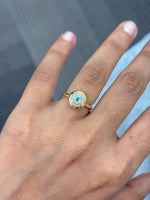 Paraiba Tourmaline Diamond Pinky Ring