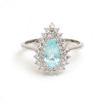 Paraiba Tourmaline Diamond Ring