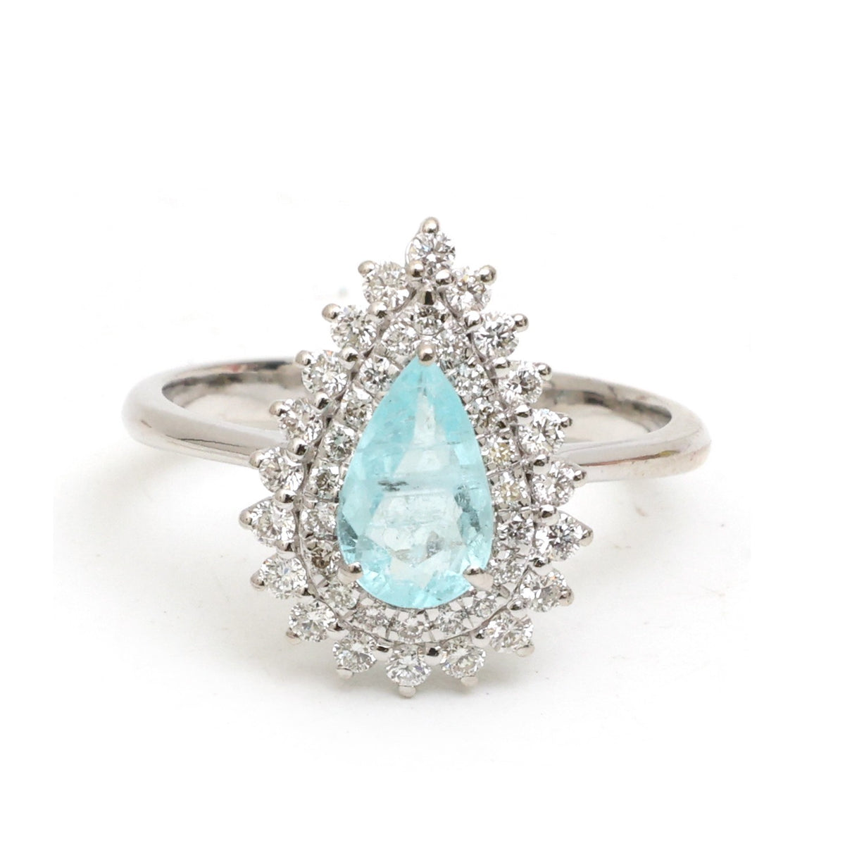 Paraiba Tourmaline Diamond Ring