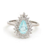 Paraiba Tourmaline Diamond Ring