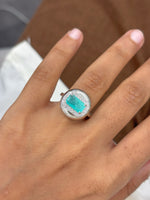 Paraiba Tourmaline Diamond Ring