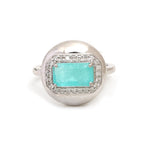 Paraiba Tourmaline Diamond Ring