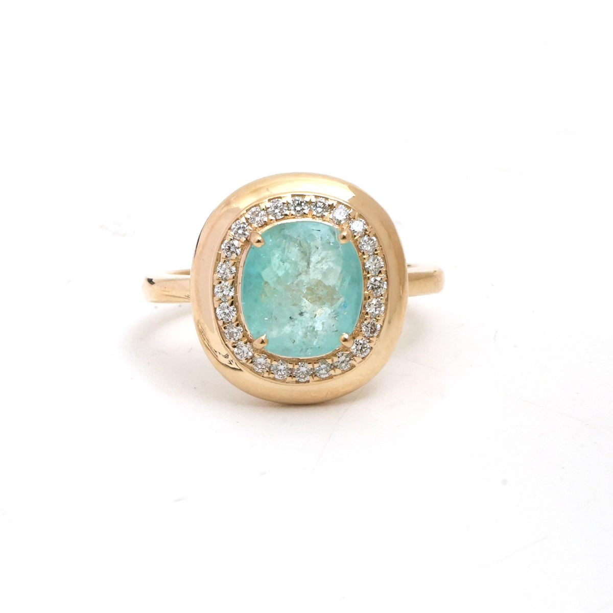 Paraiba Tourmaline Diamond Ring