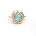 Paraiba Tourmaline Diamond Ring