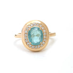 Paraiba Tourmaline Diamond Ring