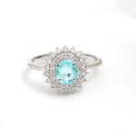 Paraiba Tourmaline Diamond Ring