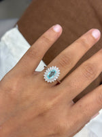 Paraiba Tourmaline Diamond Ring