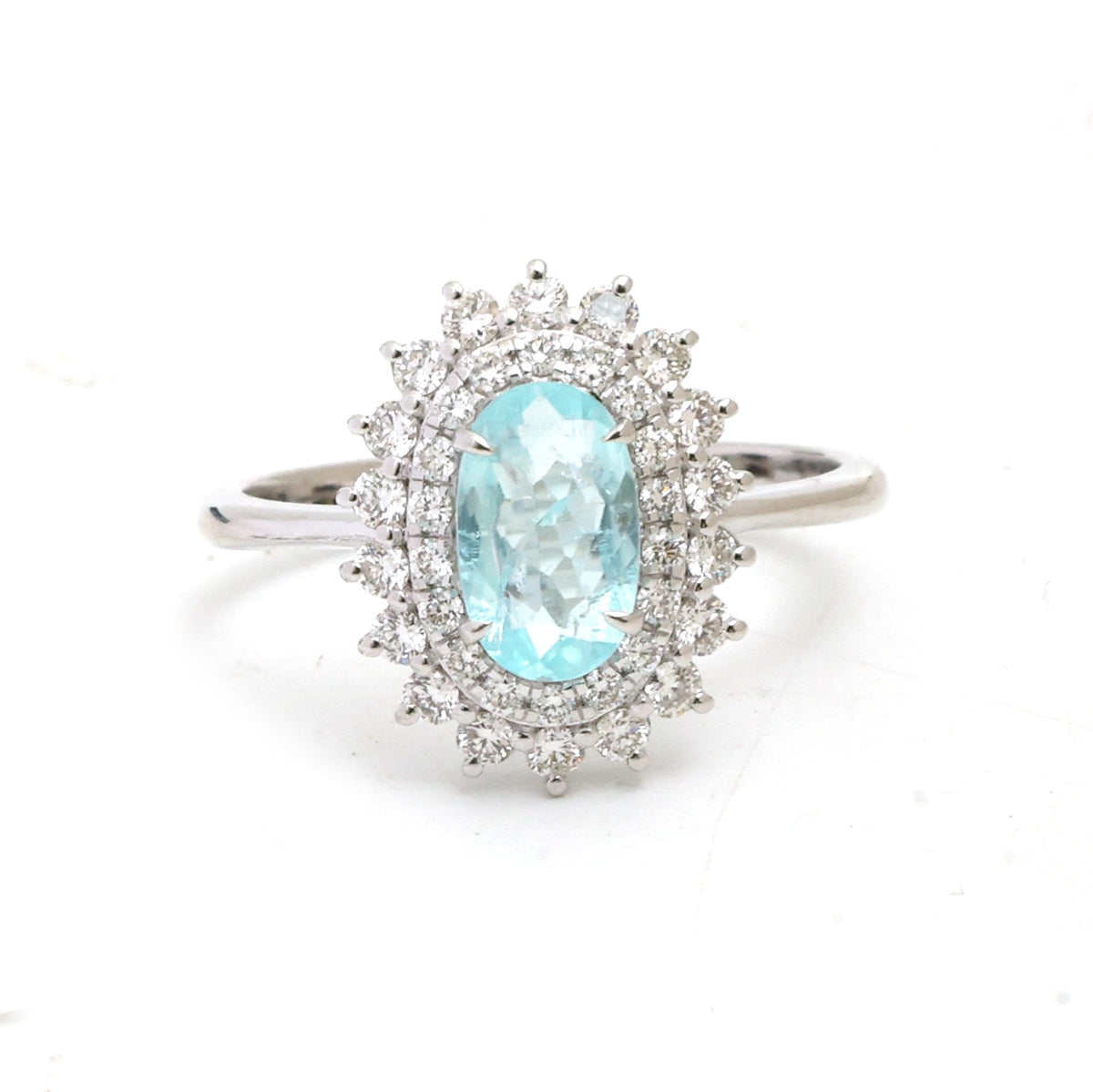 Paraiba Tourmaline Diamond Ring
