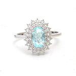 Paraiba Tourmaline Diamond Ring
