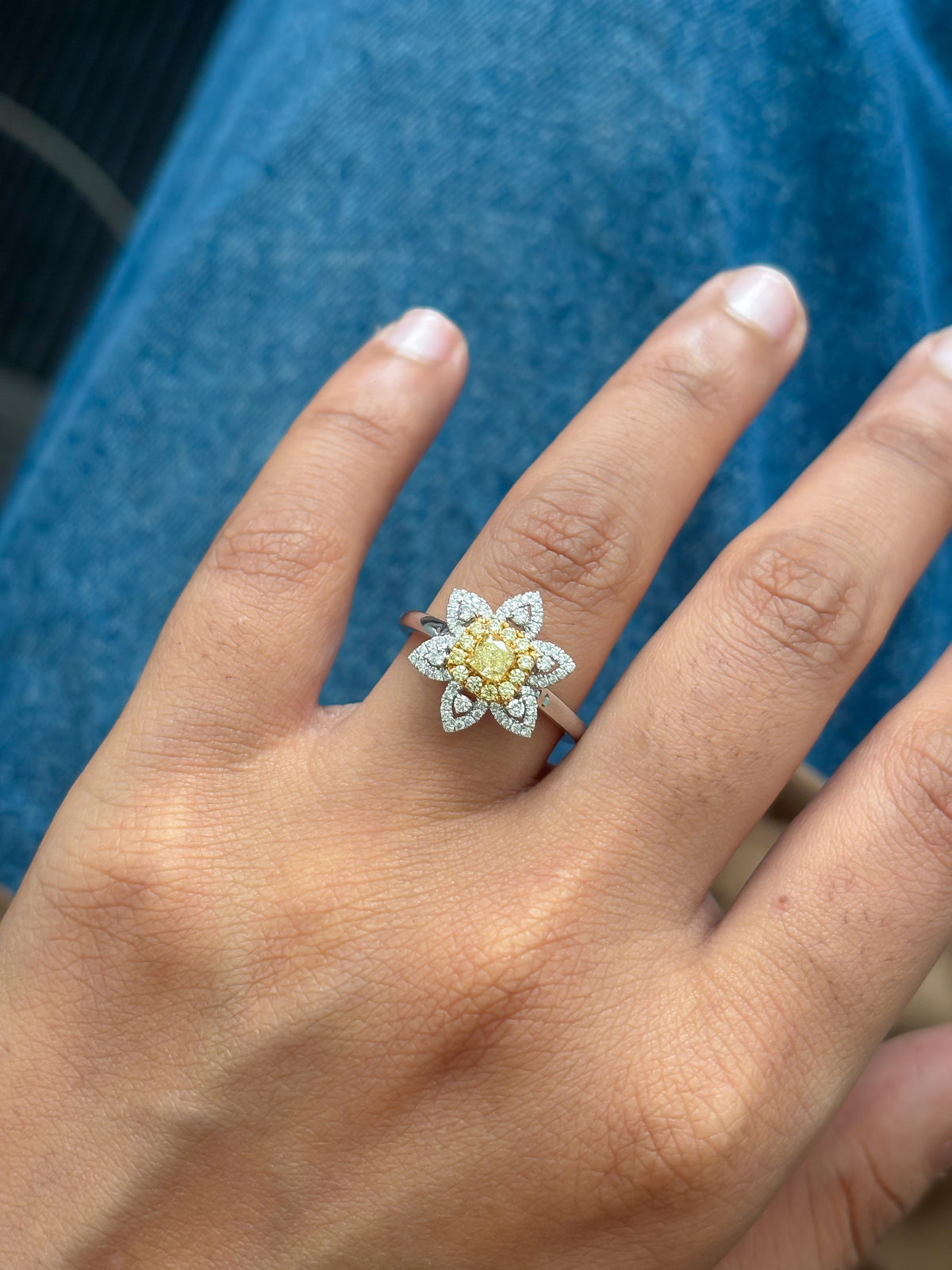 Diamond Yellow Diamond Ring
