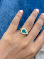 Paraiba Tourmaline Diamond Ring