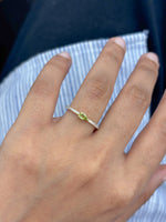 Peridot Diamond Ring