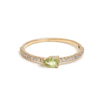 Peridot Diamond Ring