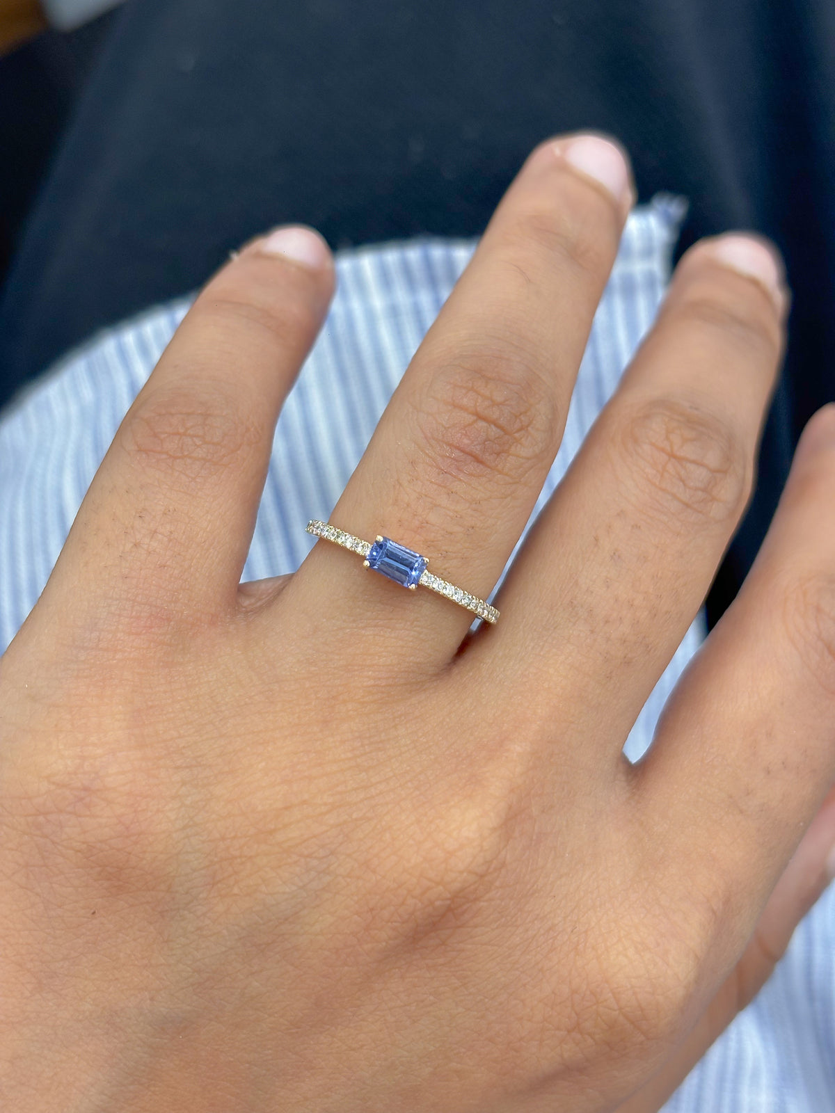 Tanzanite Diamond Ring