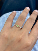 Peridot Diamond Ring