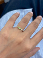 Peridot Diamond Ring