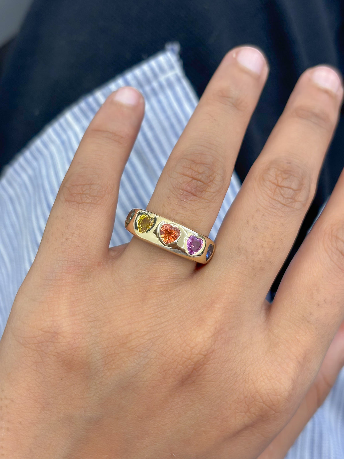 Rainbow Sapphire Ring