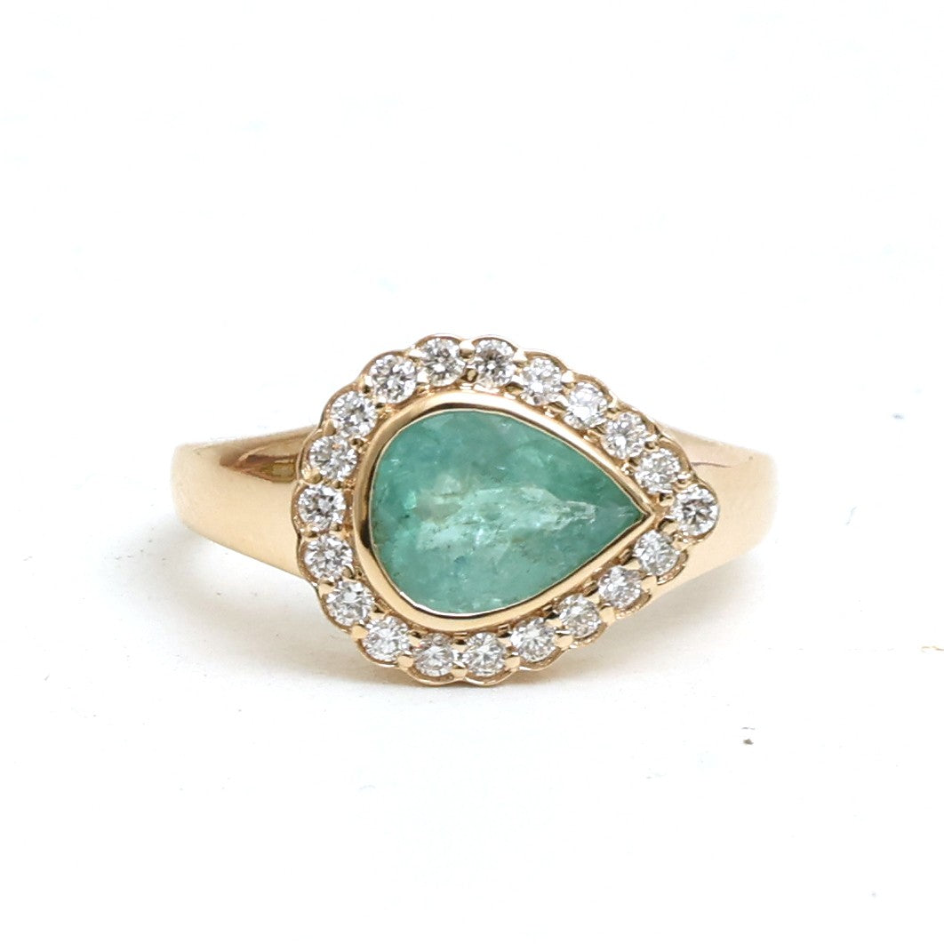 Paraiba Tourmaline Diamond Ring