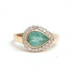 Paraiba Tourmaline Diamond Ring