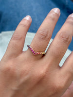 Rainbow Sapphire Ring