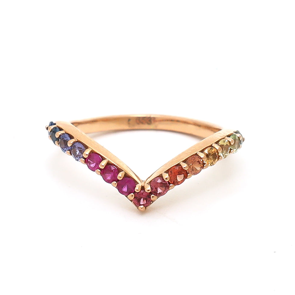 Rainbow Sapphire Ring