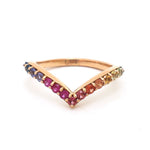 Rainbow Sapphire Ring