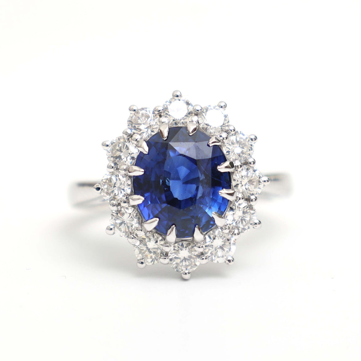 Blue Sapphire Diamond Ring