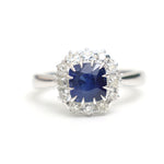 Blue Sapphire Diamond Ring