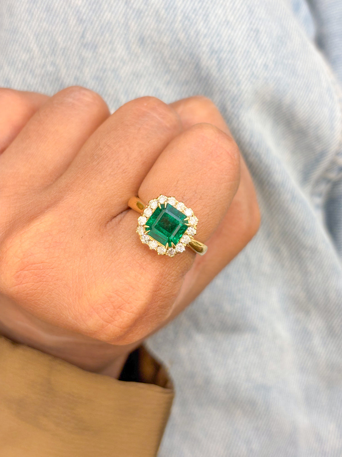 Emerald Diamond Ring