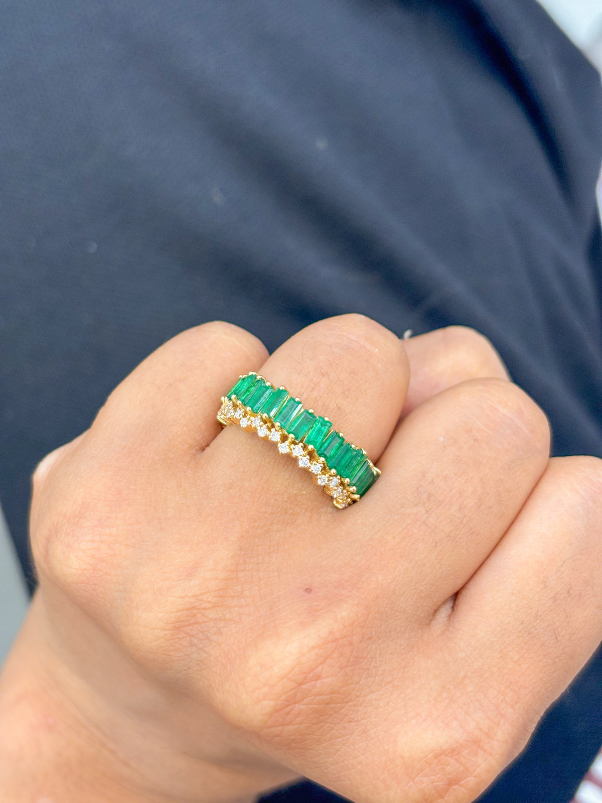Emerald Diamond Ring